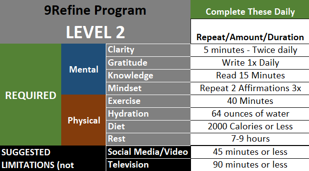 9Refine Program Level 2